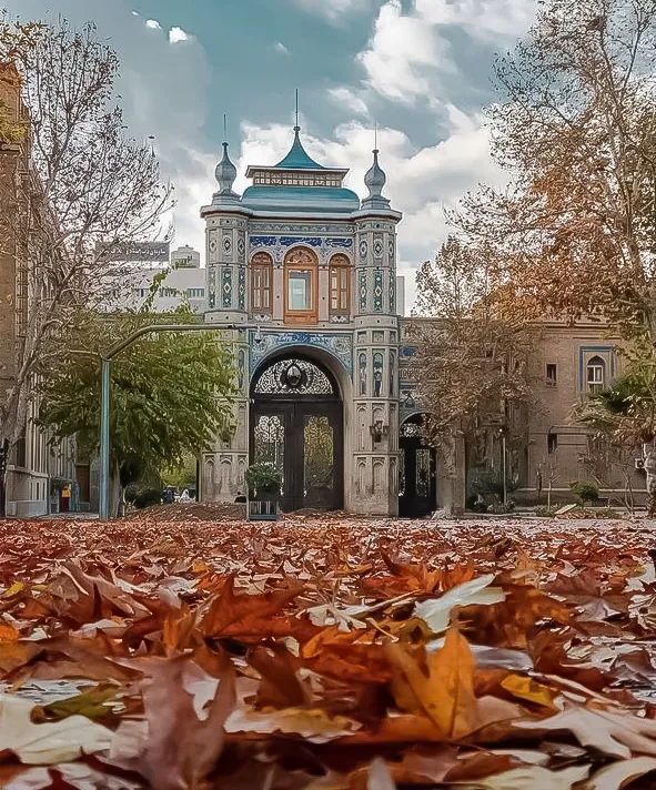 Famous museum and historical architecture in Tehran, Iran