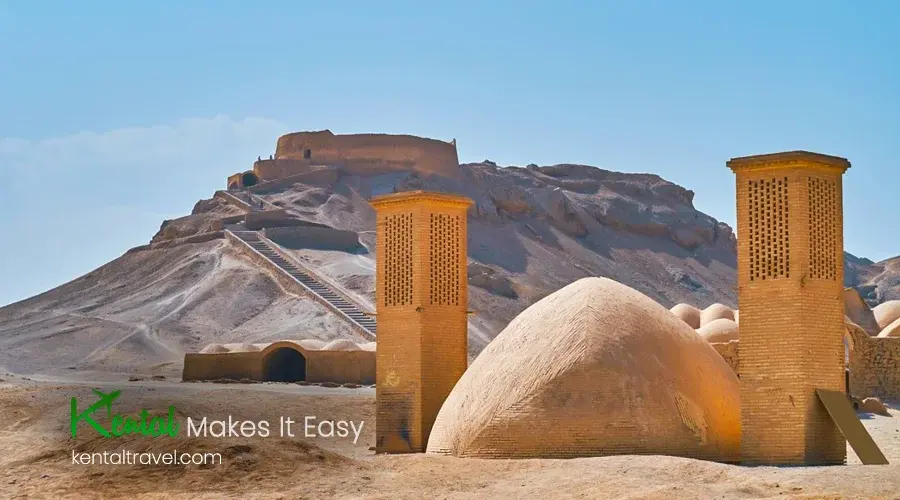 Zoroastrien's Dakhmeh (Towers of silence)