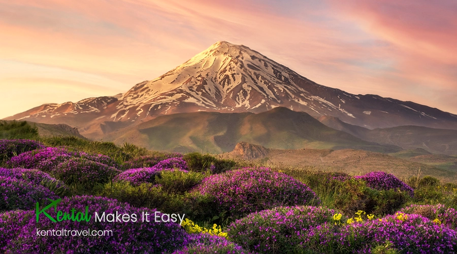 Mount Damavand, which is Iran's highest peak
