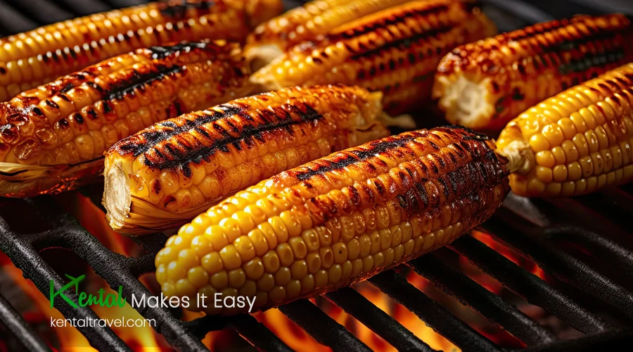 Corn or Belal as a Tehran Street Food
