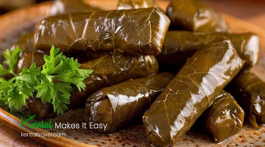 Dolmeh Barg Mo (Stuffed Grape Leaves)